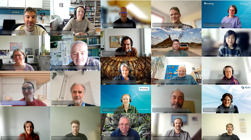 Screenshot Webkonferenz Teilnehmende